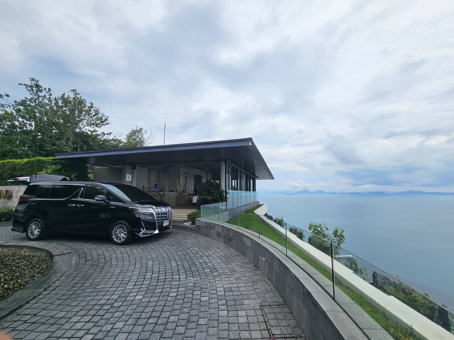 Alphard at Conrad Koh Samui sea-view lobby